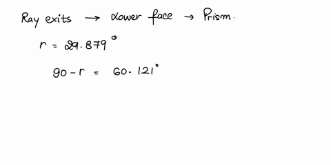 c-question-1-30-points-the-458-452-90-triangular-prism-shown-in-the-figure-has-an-index-of-refraction-of-147-and-is-surrounded-by-air-a-ray-of-light-is-incident-uo-the-left-face-at-an-angle-88388