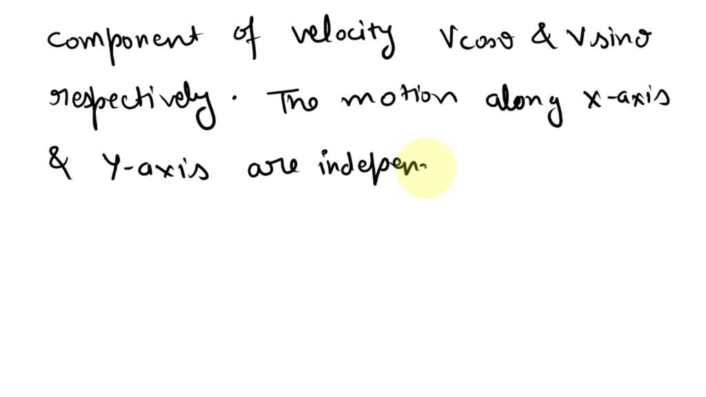 SOLVED: A) A Projectile Motion Can Be Viewed As Two One-dimensional ...