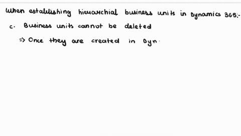 texts-a-company-is-implementing-dynamics-365-solutions-the-company-has-multiple-branches-under-a-single-legal-entity-you-recommend-setting-up-hierarchical-business-units-to-help-manage-secur-96662