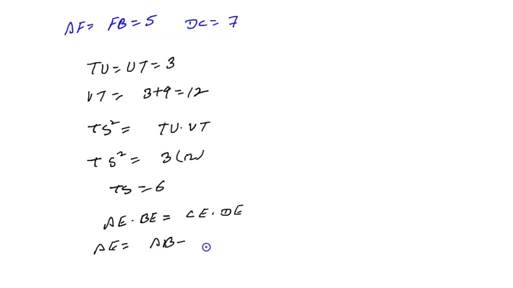 SOLVED: 'Secants AC And DC Intersect The Circle At B And E ...