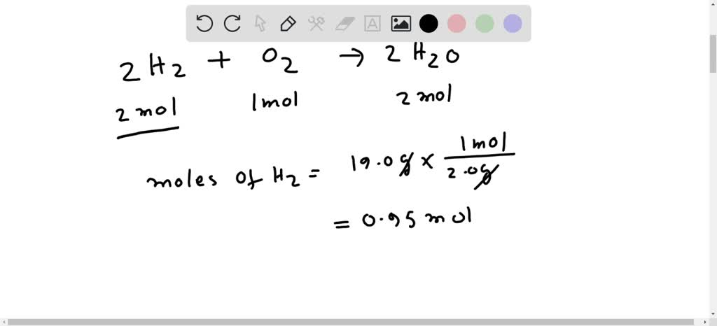 A Hydrogen Filled Balloon Was Ignited And 1.50 G