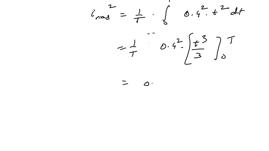 SOLVED: Q1. A saw tooth current waveform is shown in Fig. 1. Determine ...