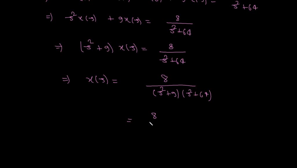 Solved Use Laplace Transforms To Solve The Following Initial Value