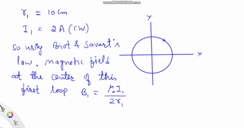 consider-the-thin-conducting-wire-loop-of-radius-a10cm-with-current-i2-a-the-loop-is-centered-at-origin-in-xy-plane-find-magnetic-field-intensity-at-the-center-cof-the-loop-using-biot-savart-84222