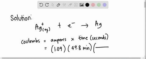 how-many-grams-of-silver-metal-will-be-deposited-from-a-solution-that-contains-ag-ions-if-a-current-of-109-a-is-applied-for-498-minutes