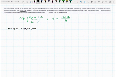 a-student-wants-to-estimate-the-mean-score-of-all-college-students-for-a-particular-exam-first-use-the-range-rule-of-thumb-to-make-a-rough-estimate-of-the-standard-deviation-of-those-scores-10096