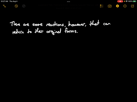 normally-after-a-chemical-reaction-you-cannot-change-the-products-back-into-their-starting-form-ashes-cannot-become-a-log-again-there-are-some-reactions-however-that-can-return-to-their-orig-40018