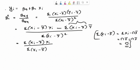consider-simple-linear-regression-and-argue-that-betahat1-sxy-sxx-is-an-unbiased-estimator-of-beta1-41156