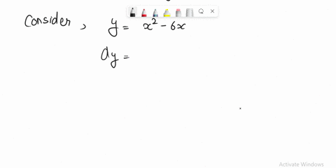 compute-y-and-dy-for-the-given-values-of-x-and-dx-x-y-x2-6x-x-5-x-05-y-dy-68512