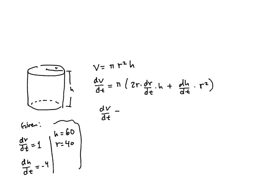 solved-if-the-radius-of-a-right-circular-cylinder-is-increasing-at-a