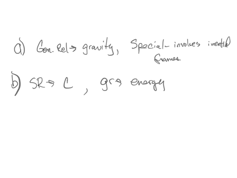 which-of-the-following-correctly-compares-special-theory-of-relativity-to-general-theory-of-relativity-ageneral-relativity-describes-gravity-while-special-relativity-provides-a-framework-for-translati