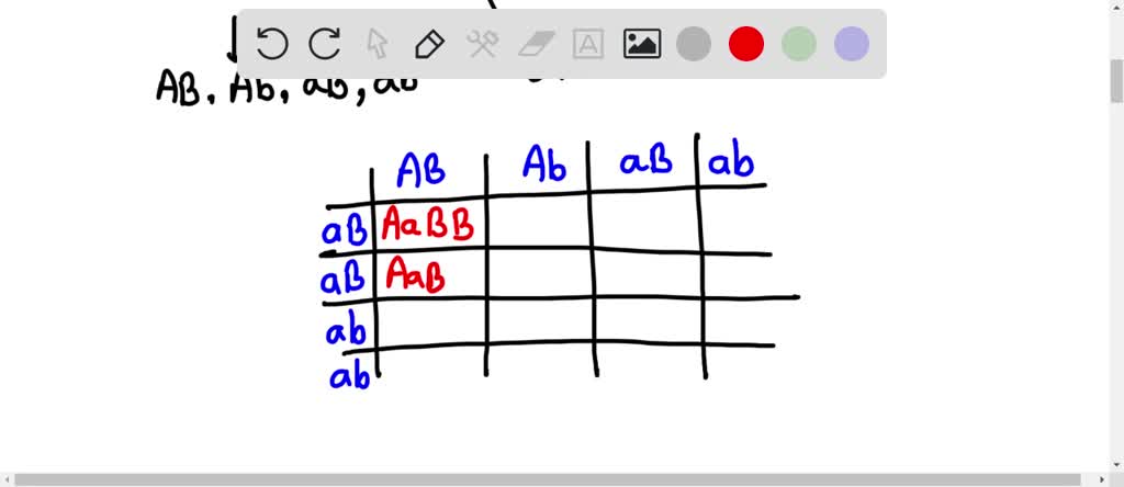 SOLVED: Now, perform two dihybrid crosses. For each, show your ...