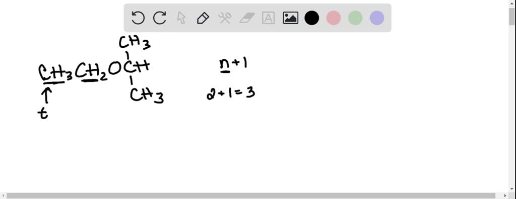 SOLVED: 13. The multiplicity of the designated proton in CH3CH2OCH(CH3 ...