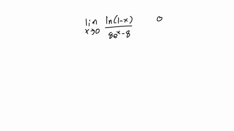 consider-the-limit-in1-x-lim-x8e-8-identify-the-quotient-as-an-indeterminate-form-of-the-type-or-8-00-0-use-lhopitals-rule-to-evaluate-the-limit-give-an-exact-answer-use-symbolic-notation-an-42613