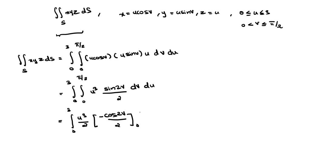 SOLVED Evaluate the surface integral Jls xyz dS, S is the cone with