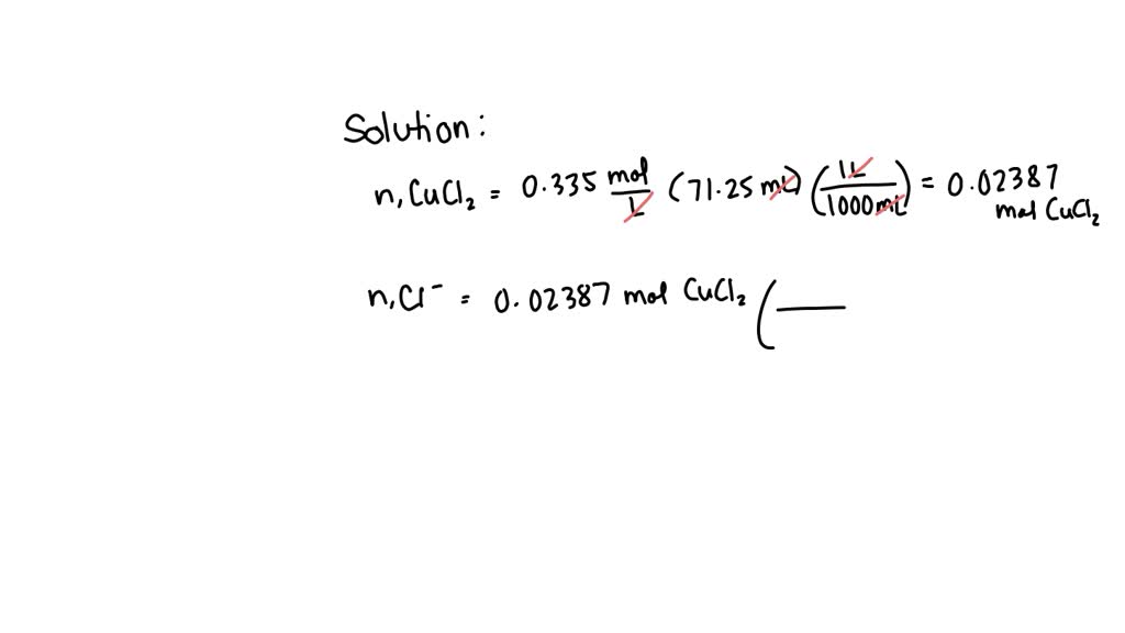 SOLVED When copper(II) chloride is dissolved in water, the following