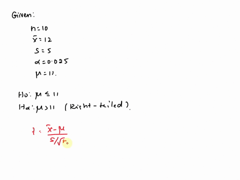 given-the-following-hypotheses-h0-11-h1-11-a-random-sample-of-10-observations-is-selected-from-a-normal-population-the-sample-mean-was-12-and-the-sample-standard-deviation-50-using-the-0025-08742