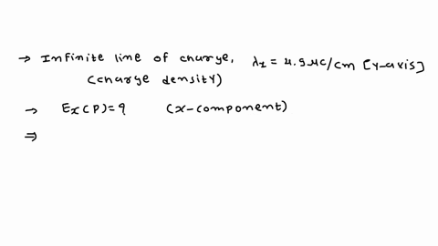 234567an-infinite-line-of-charge-with-charge-density-1-49-ccm-is-aligned-with-the-y-axis-as-shown1what-is-exp-the-value-of-the-x-component-of-the-electric-field-produced-by-by-the-line-of-ch-44068