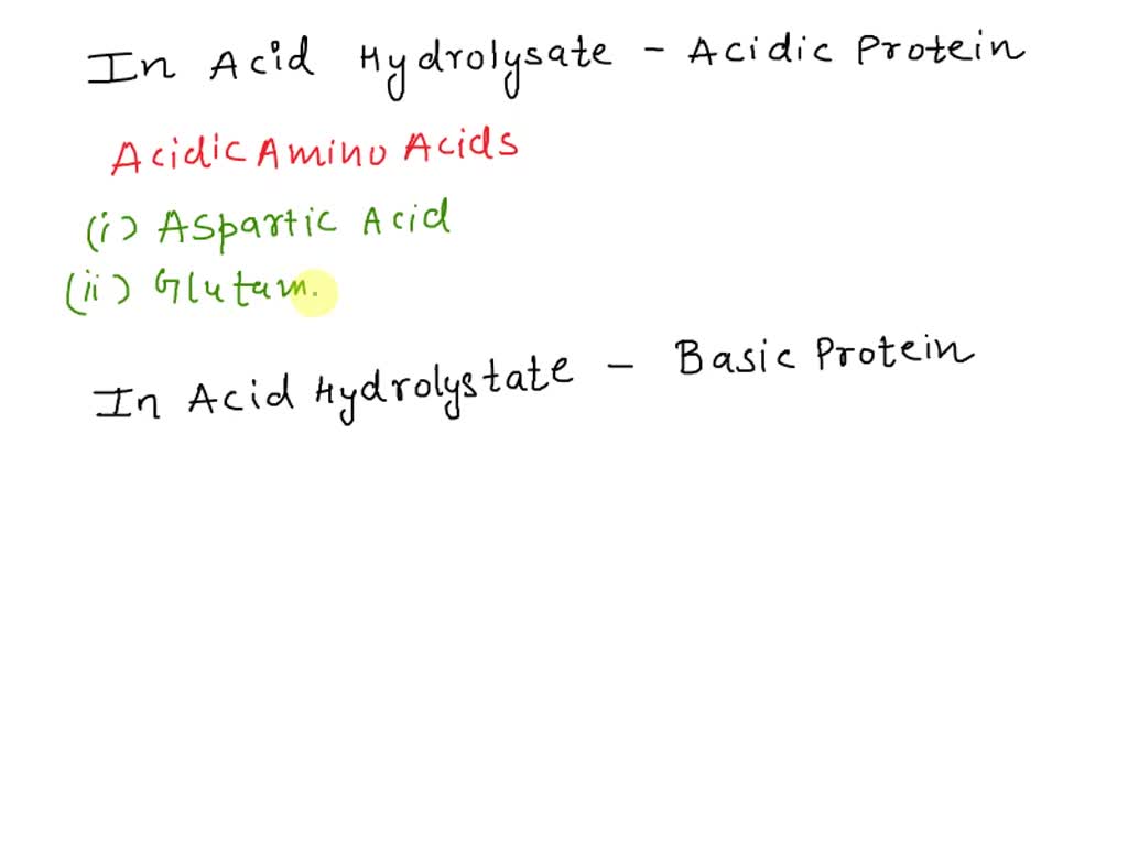 SOLVED 6. (15 pts) What amino acids would you expect in an acid