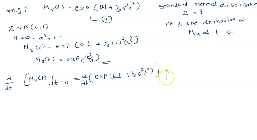 SOLVED: For the normal distribution N(p, o) , with PDF f(r) (T-p)/ 202 ...