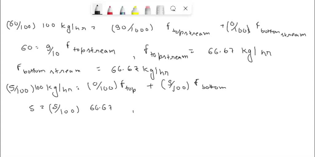 SOLVED: Problem 2: A liquid mixture of benzene and toluene contains 55. ...