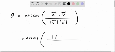 let-u-1-3-and-v-1-3-find-the-angle-between-u-and-v