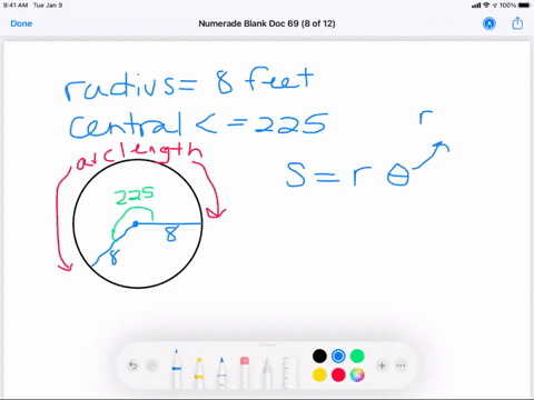 in-exercises-71-74-find-the-length-of-the-arc-on-a-circle-of-radius-r-intercepted-by-a-central-angle-theta-express-arc-length-in-terms-of-pi-then-round-your-answer-to-two-decimal-places-beginarrayll-2