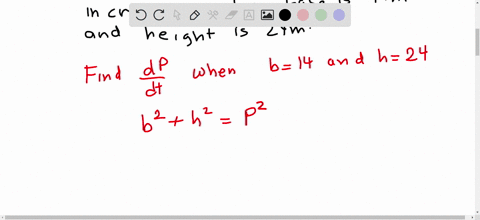 the-base-of-a-right-triangle-is-increasing-at-a-rate-of-2-meters-per-hour-and-the-height-is-increasing-at-a-rate-of-5-meters-per-hour-when-the-base-is-14-meters-and-the-height-is-24-meters-t-91663