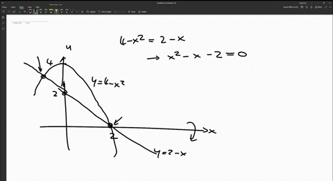 find-the-volume-of-the-solid-generated-by-revolving-the-region-bounded-by-the-line-y2-x-and-curve-in-y4-x2-about-the-x-axis-use-the-washer-method