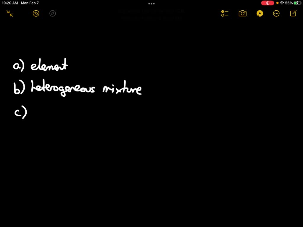 SOLVED Classify each of the following as an element, compound