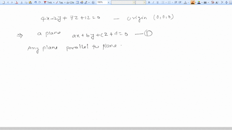 find-an-equation-of-the-plane-that-passes-through-the-origin-and-that-is-parallel-to-the-plane-4x-2y7z12-0-_-40156