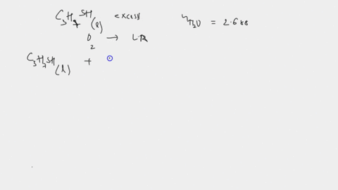 how-many-moles-of-oxygen-are-required-to-produce-268-moles-of-water-assume-that-there-is-excess-c3h7sh-present-c3h7shl-6-o2g-3-co2g-so2g-4-h2o-g-27574