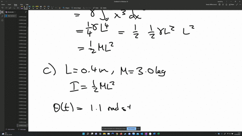 a-slender-rod-with-length-l-has-a-mass-per-unit-length-that-varies-with-distance-from-the-left-end-where-x-0-according-to-dmdx-yx-where-y-has-units-of-kglm-a-calculate-the-total-mass-m-of-th-74354