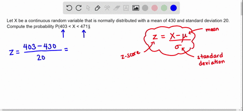 let-x-be-a-continuous-random-variable-that-is-normally-distributed-with-a-mean-of-430-and-standard-deviation-20-compute-the-probability-p403-x-471