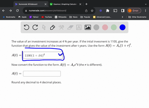 the-value-of-an-investment-increases-at-4-per-year-if-the-intial-invesment-is-1100-give-the-function-that-gives-the-value-of-the-investment-after-t-years-use-the-form-at-ao1-rt-at-11001-04t-91083