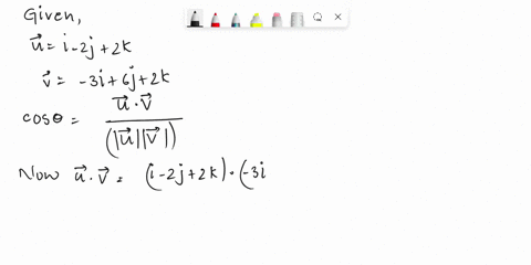 find-the-angle-between-the-vectors-u-i-2j-2k-and-v-3i-6j-2k-01758