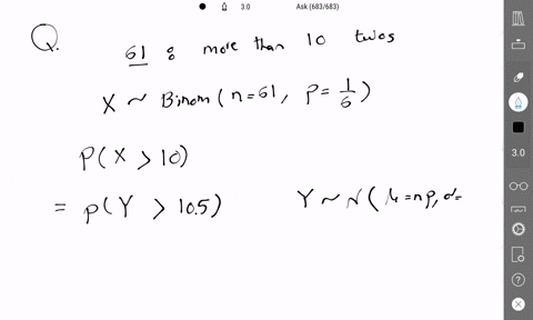 approximate-the-probability-that-in-61-tosses-of-a-fair-die-more-than-10-twos-will-be-obtained-express-the-probability-as-a-decimal-rounded-to-the-nearest-thousandth-60216