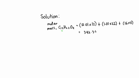 what-is-the-molarity-of-a-sucrose-solution-that-contains-100-g-of-c12h22o11-dissolved-in-1000-ml-of-solution