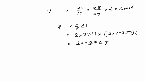 ii-predict-the-entropy-changes-for-each-of-the-equations-given-in-part-i-q-3b-10-marks-when-88-grams-mathrmco_2-g-is-heated-at-a-constant-pressure-of-125-mathrmatm-its-temperature-increases-from-250-m