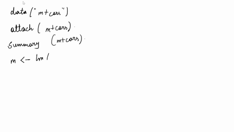 r-software-has-some-built-in-data-sets-for-this-question-we-will-use-the-mtcars-data-file-you-can-see-the-file-by-typing-in-mtcars-into-r-studio-to-see-a-preview-of-the-data-the-following-is-16263