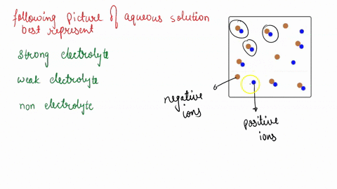 the-following-picture-of-an-aqueous-solution-best-represents-a-a-strong-electrolyte-b-a-weak-electrolyte-c-a-nonelectrolyte-82477