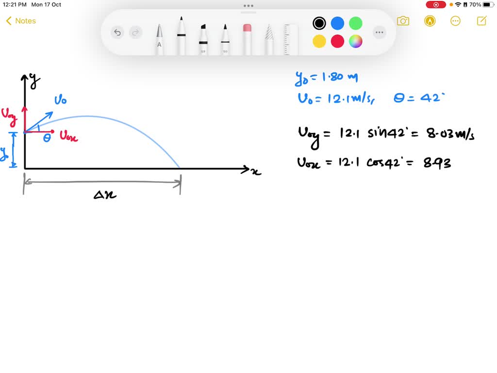 SOLVED In the Olympic shot put event, an athlete throws the shot with