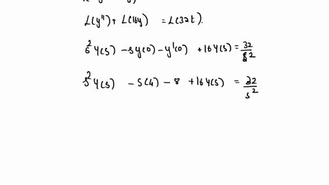 1pointconsider-the-initial-value-problem-y16y64t-y07y05-a-take-the-laplace-transform-of-both-sides-of-the-given-differential-eguation-to-create-the-corresponding-algebraic-equationdenote-the-38186
