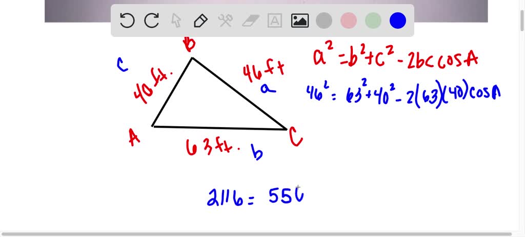 SOLVED: 'pts] A bridge is supported by triangular braces If the sides ...