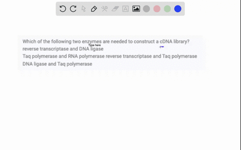 which-of-the-following-two-enzymes-are-needed-to-construct-a-cdna-library-reverse-transcriptase-and-dna-ligase-taq-polymerase-and-rna-polymerase-reverse-transcriptase-and-taq-polymerase-dna-61954