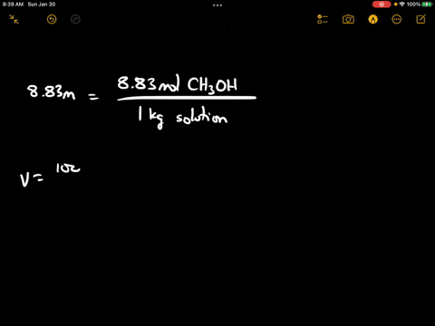 an-aqueous-solution-of-methanol-mm-3204-gmol-has-a-molality-of-883-m-and-a-density-of-115-gml-what-is-the-molarity-of-methanol-in-the-solution-50403