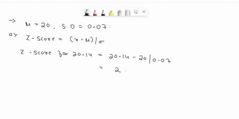 the-weights-of-the-contents-of-a-cereal-box-are-normally-distributed-with-a-mean-weight-of-20-ounces-and-a-standard-deviation-of-007-ounces_-a-compute-the-z-score-for-the-weight-of-2014-ounc-78899