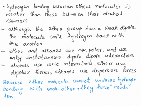 question-11-1-point-which-best-explains-why-the-boiling-points-of-ethers-are-closer-to-those-of-alkanes-with-comparable-mass-than-to-those-of-the-isomeric-alcohols-hydrogen-bonding-between-e-11692