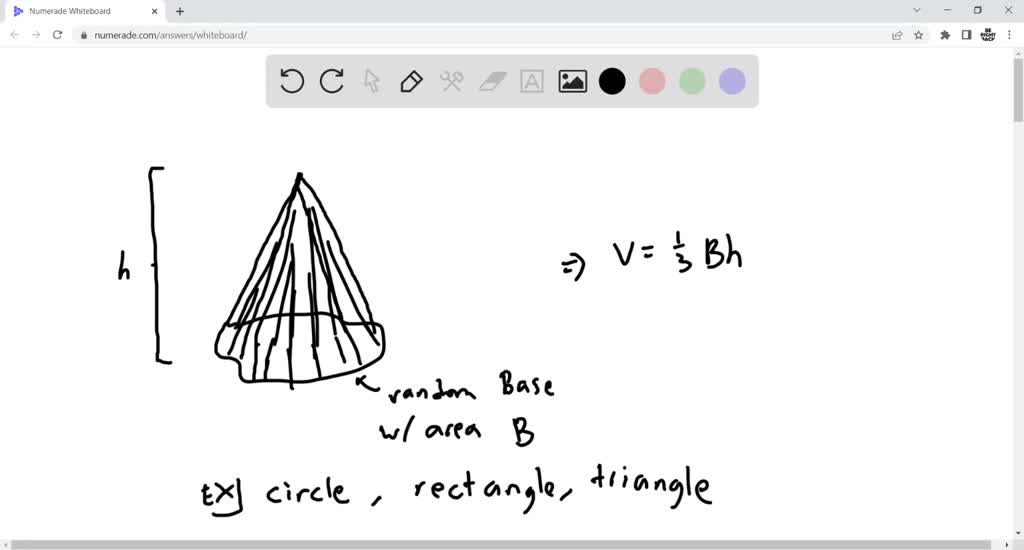 SOLVED Suppose a cone and a pyramid both have a base area of 150 mm²