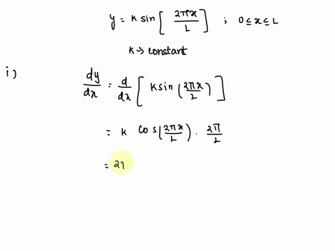 the-deflection-y-of-a-beam-of-length-l-subjected-t0-sinusoidal-distributed-load-is-given-by-2tx-yke-sin-where-x-is-the-position-along-the-beam-0-x-l-and-k-is-a-constant-find-the-value-of-whe-72199